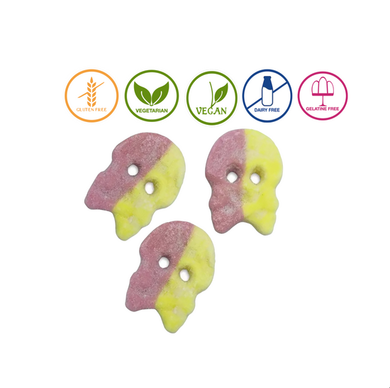 Sour Raspberry & Lemon Skulls Pouch
